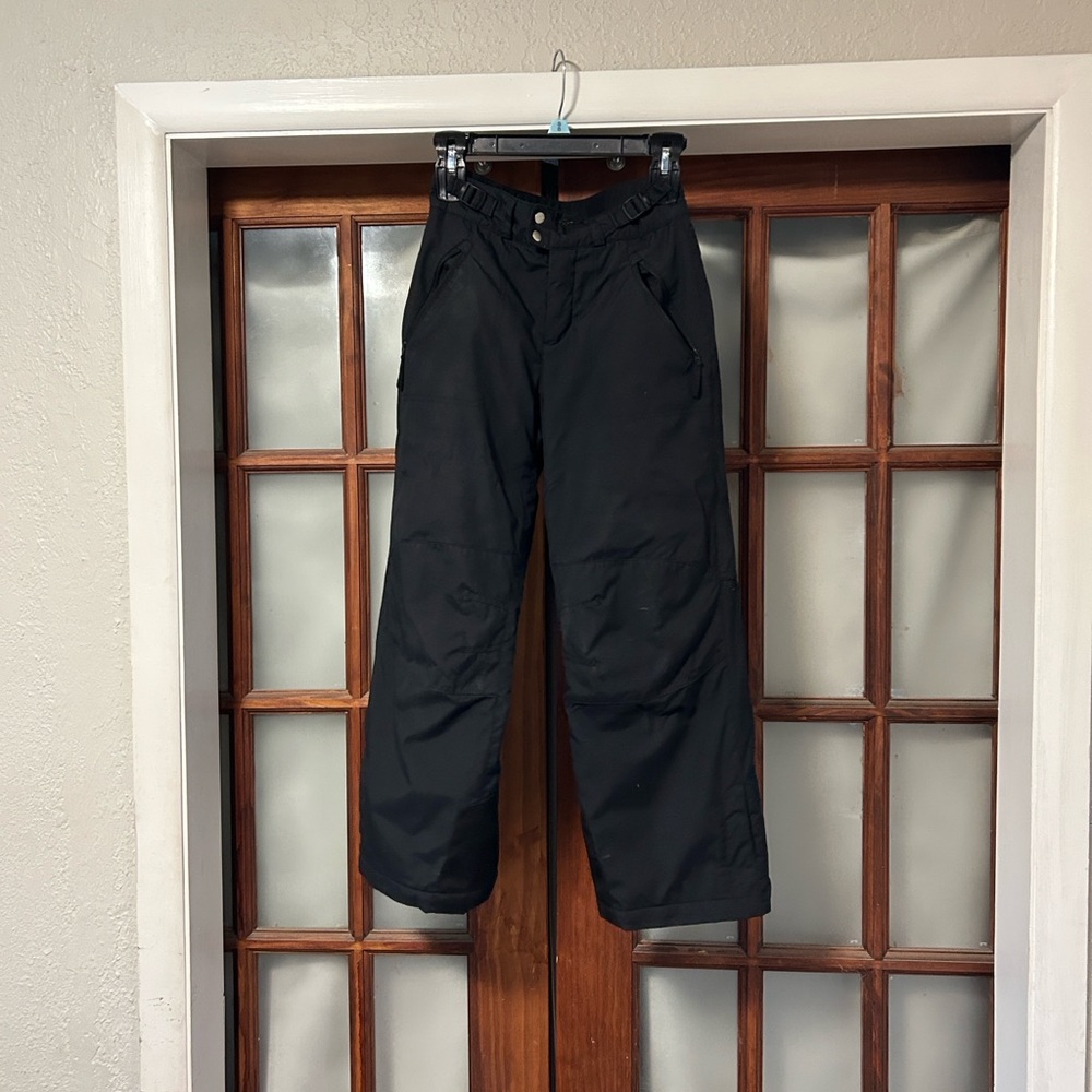 COLUMBIA kids ski pants black Sz 10/12